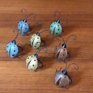 Set of 7 Lady Bug Napkin Rings 🐞